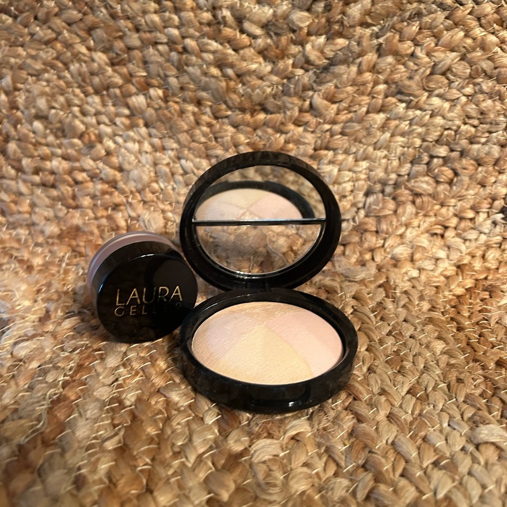 Laura Geller Setting Powder with Mirror - Cream and Tan